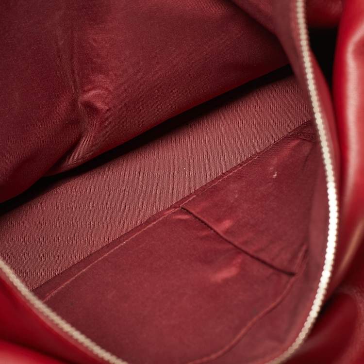 Pre Owned Dior Red Cannage Leather Granville Tote