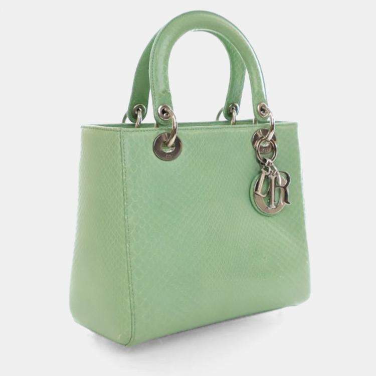 Pre Owned Dior Medium Python Lady Dior