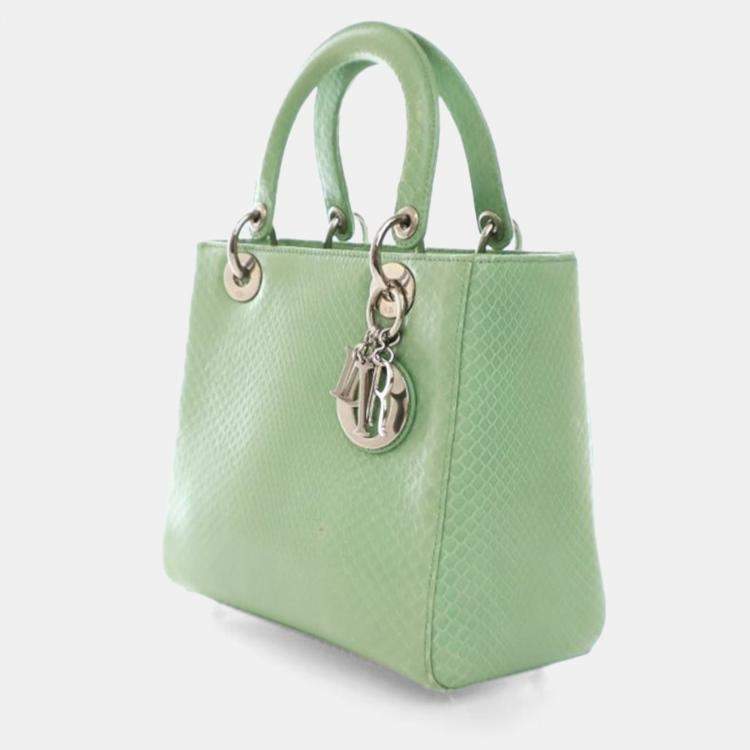 Pre Owned Dior Medium Python Lady Dior