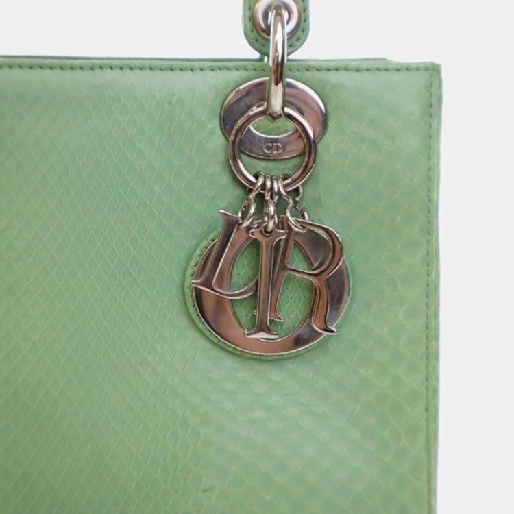 Pre Owned Dior Medium Python Lady Dior