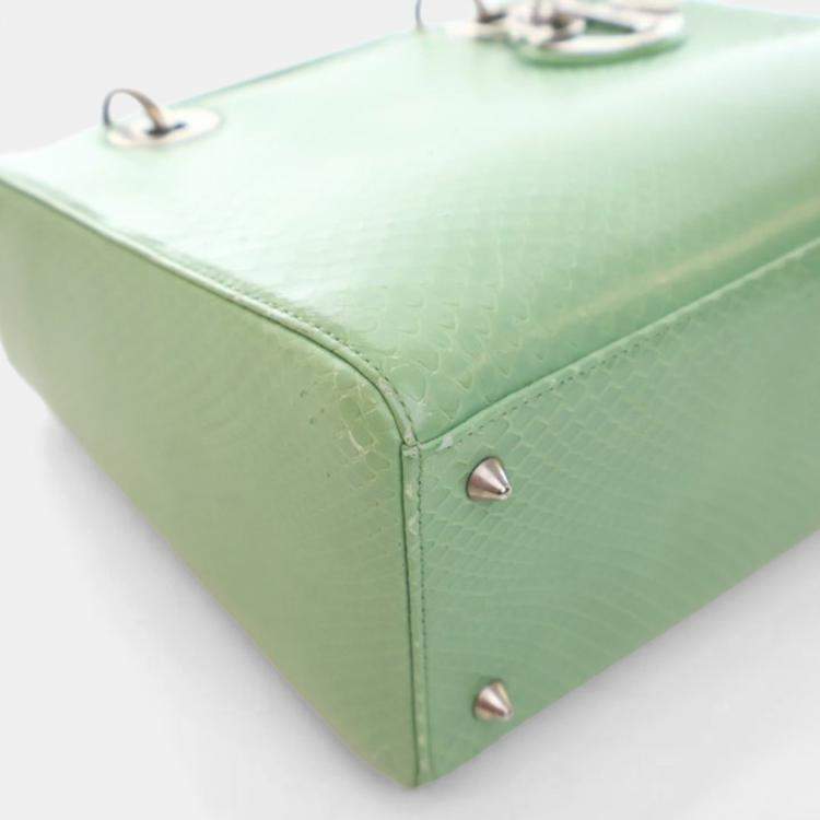 Pre Owned Dior Medium Python Lady Dior