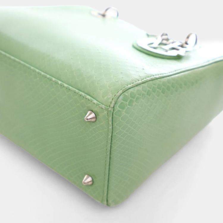 Pre Owned Dior Medium Python Lady Dior