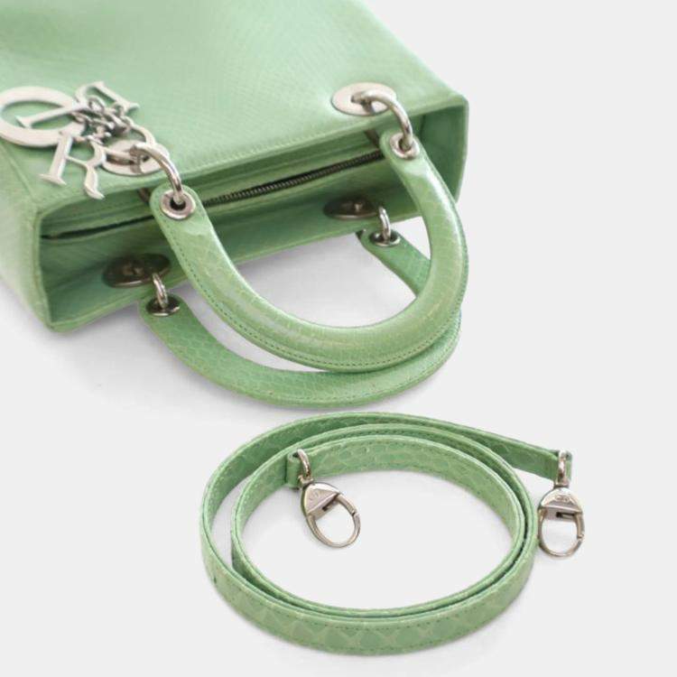 Pre Owned Dior Medium Python Lady Dior
