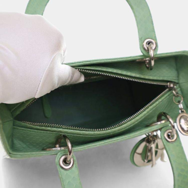 Pre Owned Dior Medium Python Lady Dior