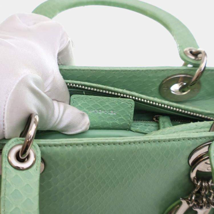 Pre Owned Dior Medium Python Lady Dior