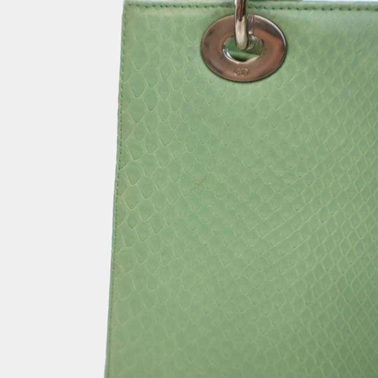 Pre Owned Dior Medium Python Lady Dior