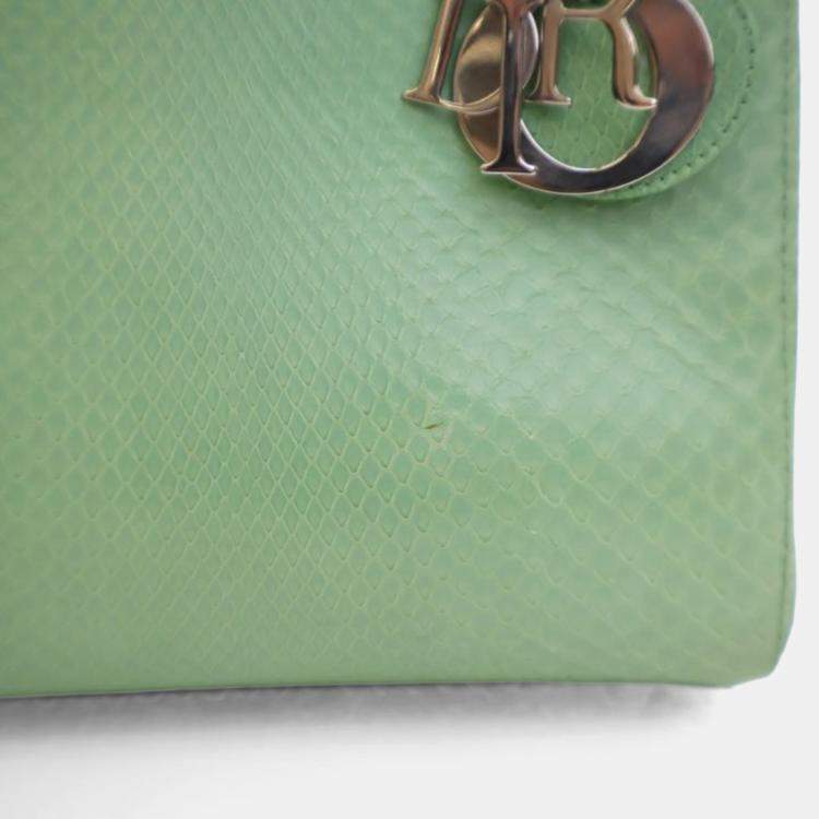 Pre Owned Dior Medium Python Lady Dior