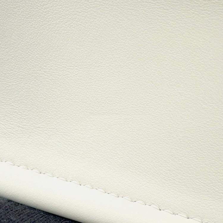 Pre Owned Dior Macrocannage Book Tote Latte White Calf Leather Size Small