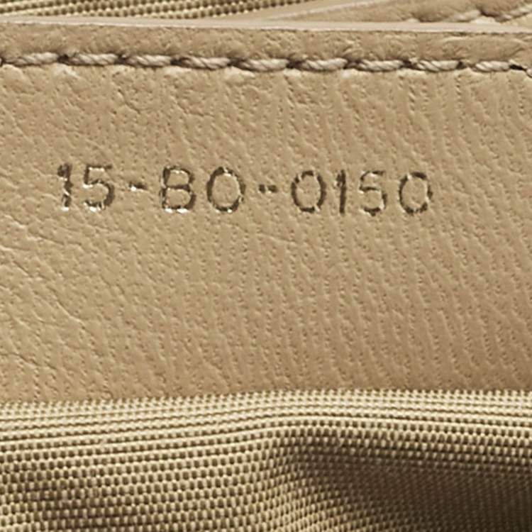 Pre Owned Dior Beige Cannage Leather Miss Dior Shoulder Bag