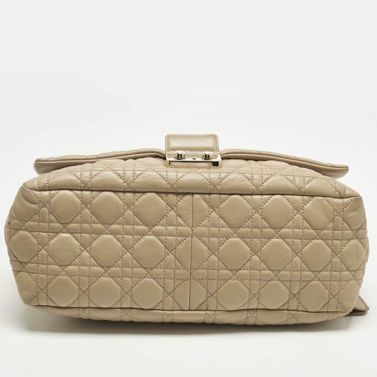 Pre Owned Dior Beige Cannage Leather Miss Dior Shoulder Bag