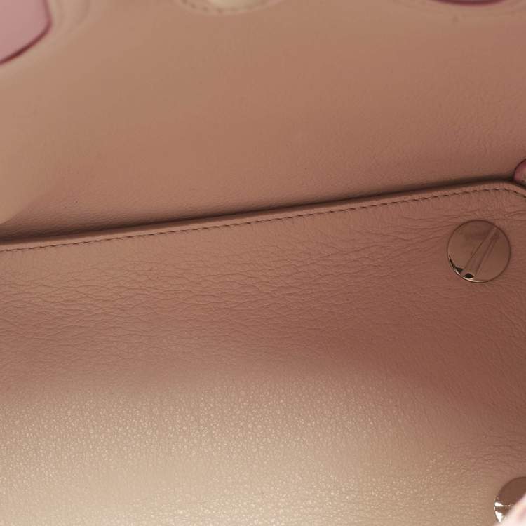 Pre Owned Dior Pink Leather Dior Addict Vertical Tote