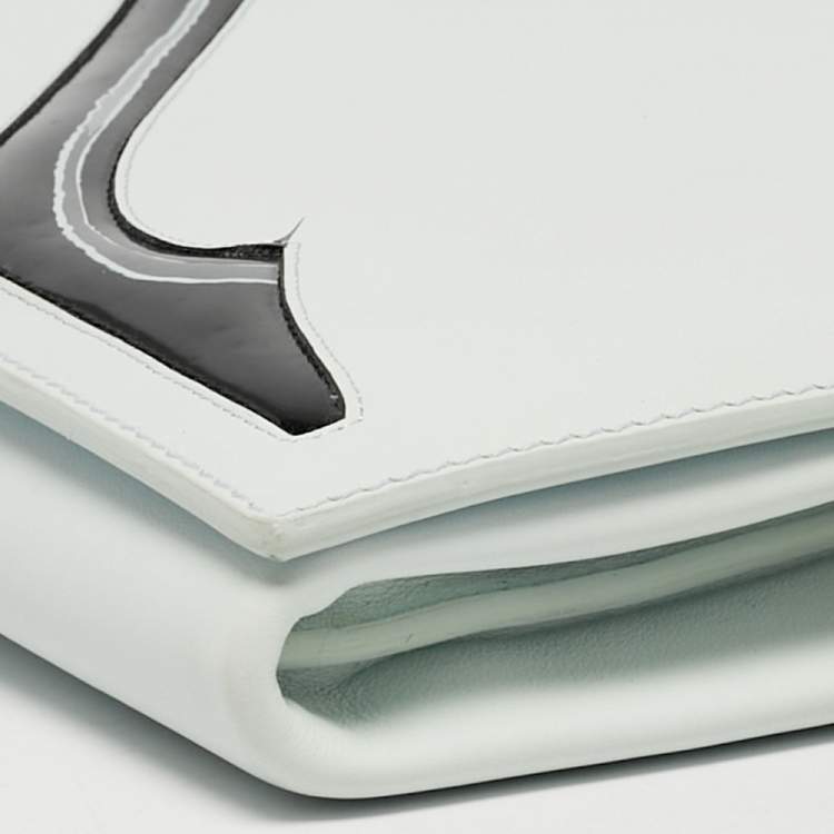 Pre Owned حقيبة كلتش ديور آندي وارول جلد أزرق فاتح