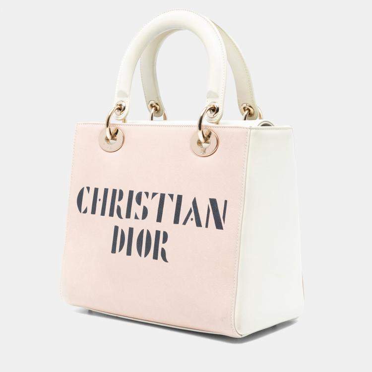 Pre Owned Dior Pink Medium Calfskin Fairy Tale Lady Dior