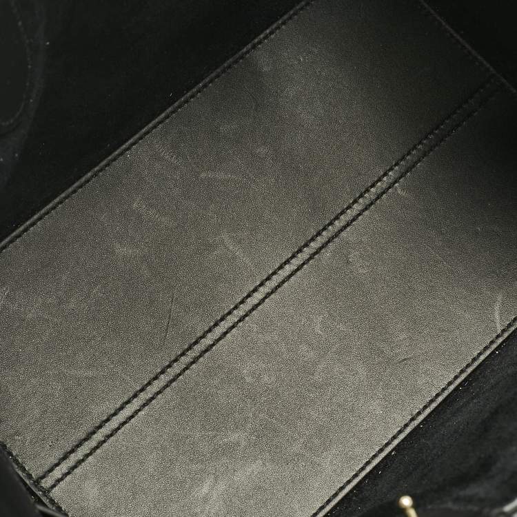 Pre Owned Dior Black Cannage Leather Small Toujours Tote