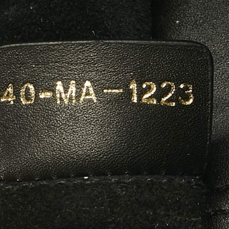 Pre Owned Dior Black Cannage Leather Small Toujours Tote