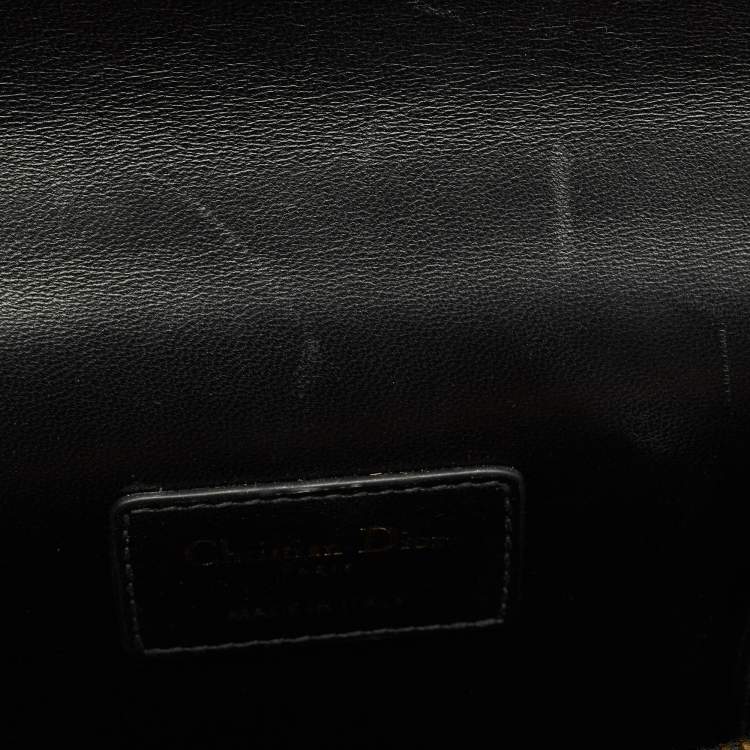 Pre Owned Dior Beige/Black Leopard Print Calfhair and Leather St Honoré Tote