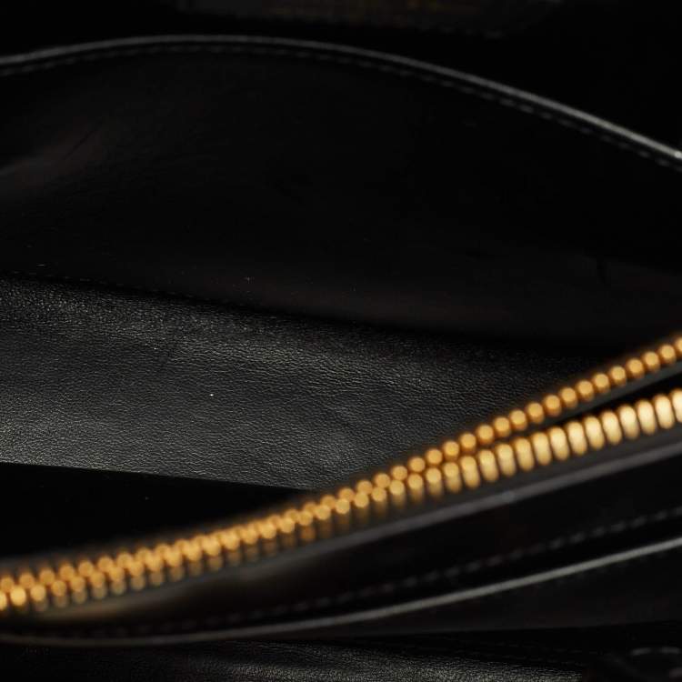 Pre Owned Dior Beige/Black Leopard Print Calfhair and Leather St Honoré Tote