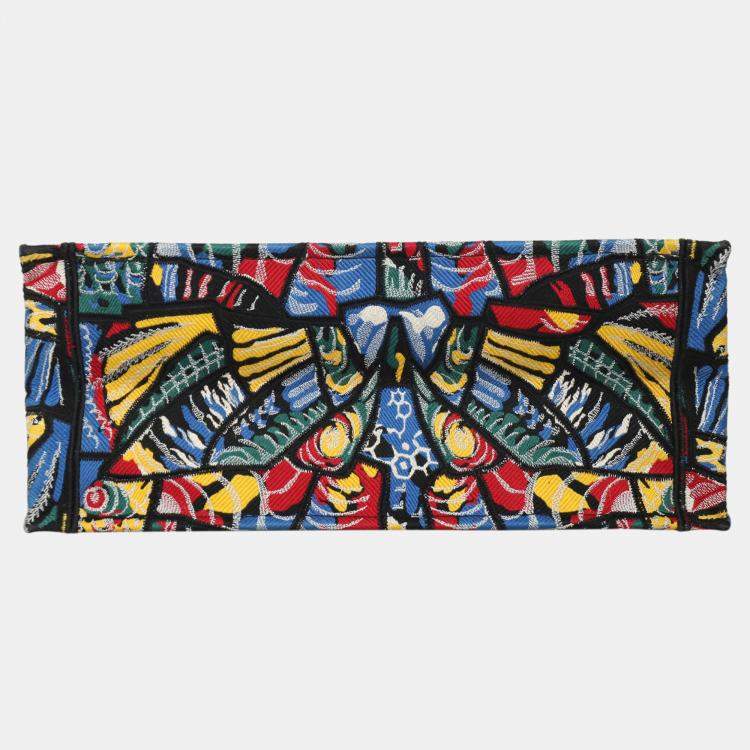 Pre Owned Dior Multicolor Canvas Large Book Tote Bag