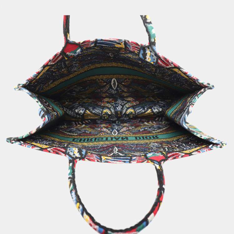 Pre Owned Dior Multicolor Canvas Large Book Tote Bag