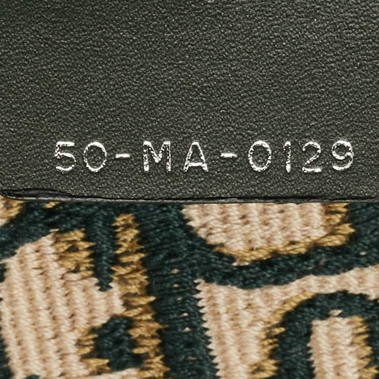 Pre Owned Dior Green Embroidered Canvas Diorcamp Messenger Bag