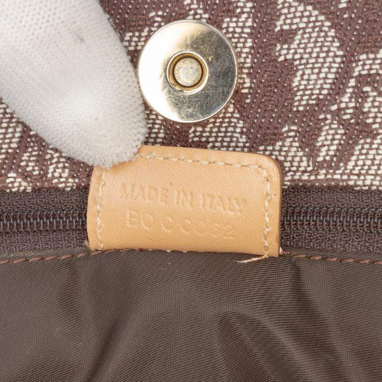 Pre Owned Dior Brown Diorissimo Trotter Canvas Tote