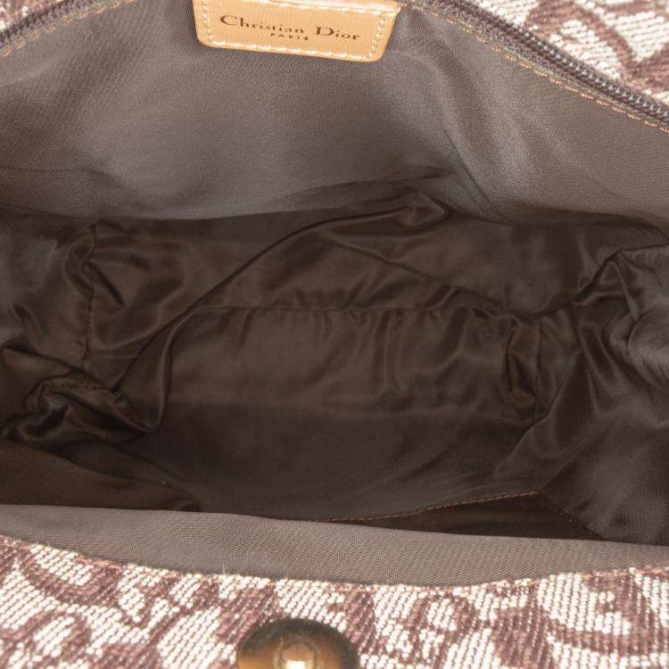 Pre Owned Dior Brown Diorissimo Trotter Canvas Tote