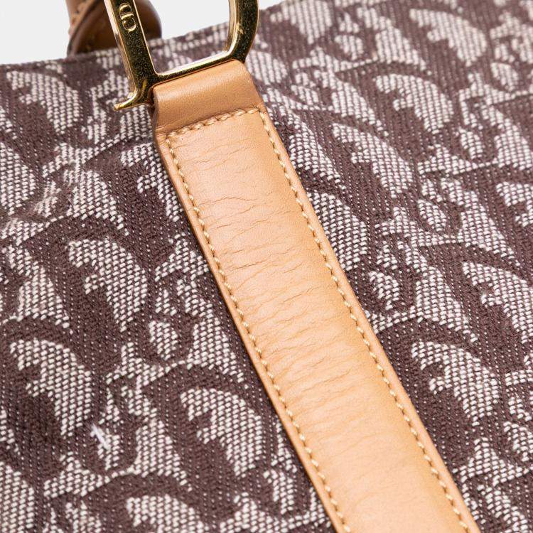 Pre Owned Dior Brown Diorissimo Trotter Canvas Tote