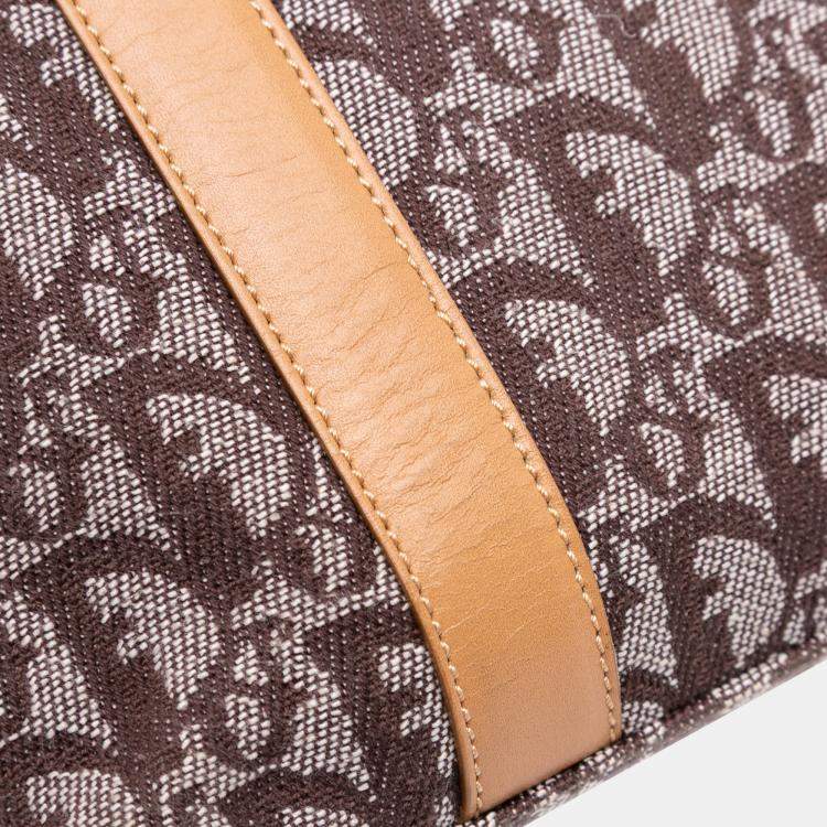 Pre Owned Dior Brown Diorissimo Trotter Canvas Tote