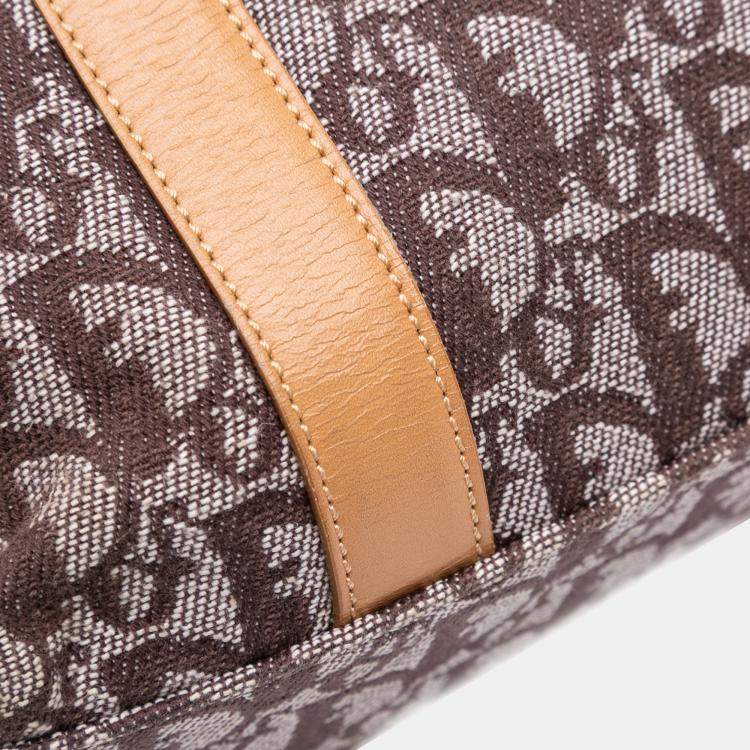 Pre Owned Dior Brown Diorissimo Trotter Canvas Tote