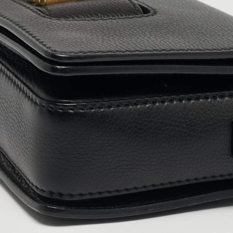 Pre Owned Dior Black Leather Dio(r)evolution Flap Shoulder Bag