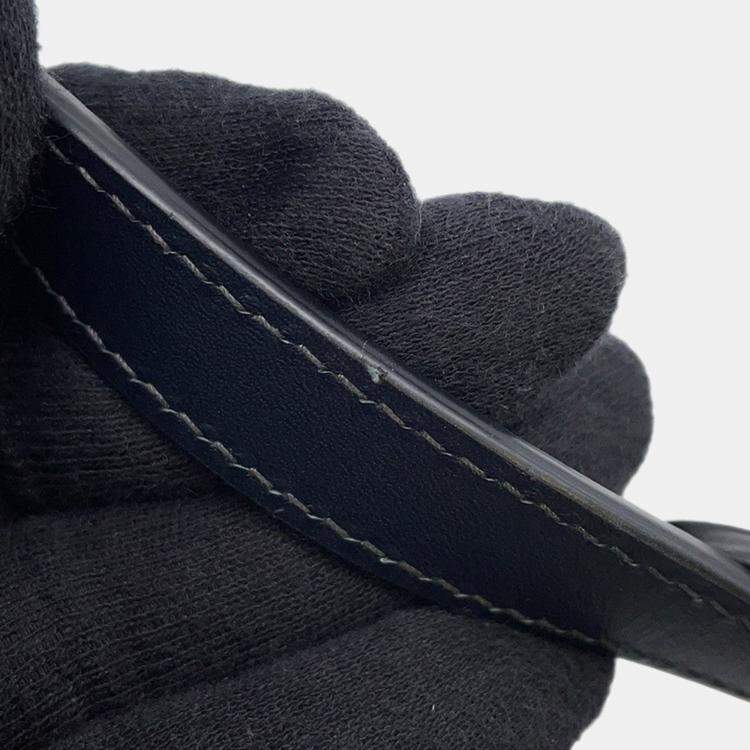 Pre Owned حقيبة كتف جانبية أوبليك ديور قماش جلد أزرق بحري