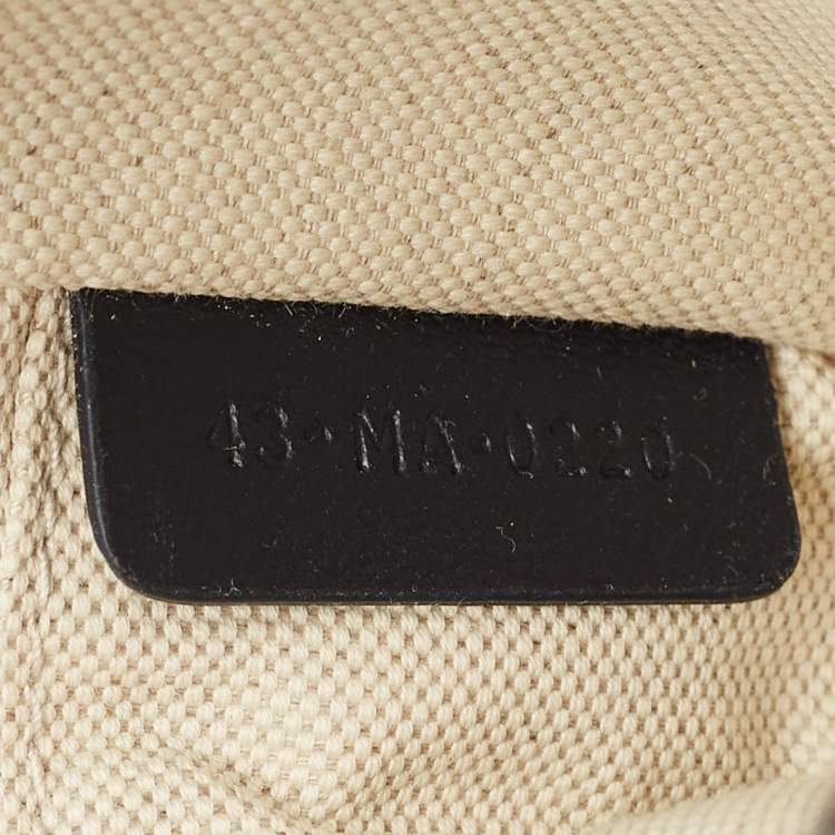 Pre Owned Dior Navy Blue Oblique Canvas and Leather Pouch Belt Bag