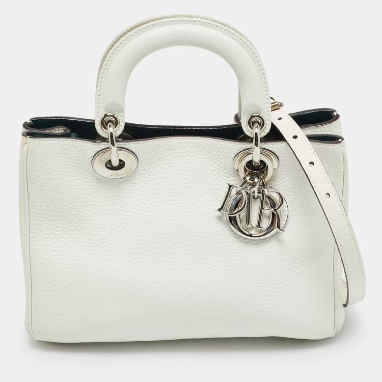 مملوكة مسبقًا Dior Diorissimo Small White Leather Tote