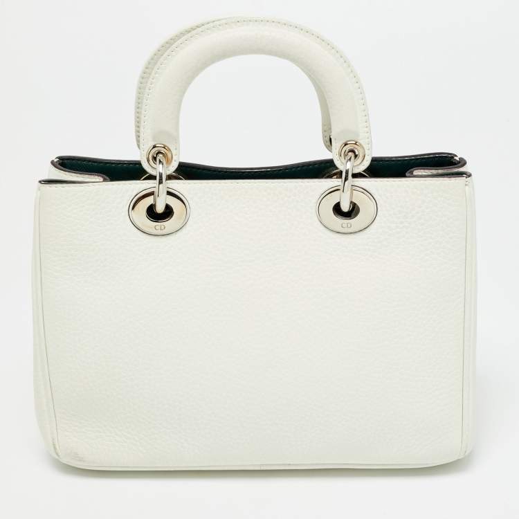 مملوكة مسبقًا Dior Diorissimo Small White Leather Tote