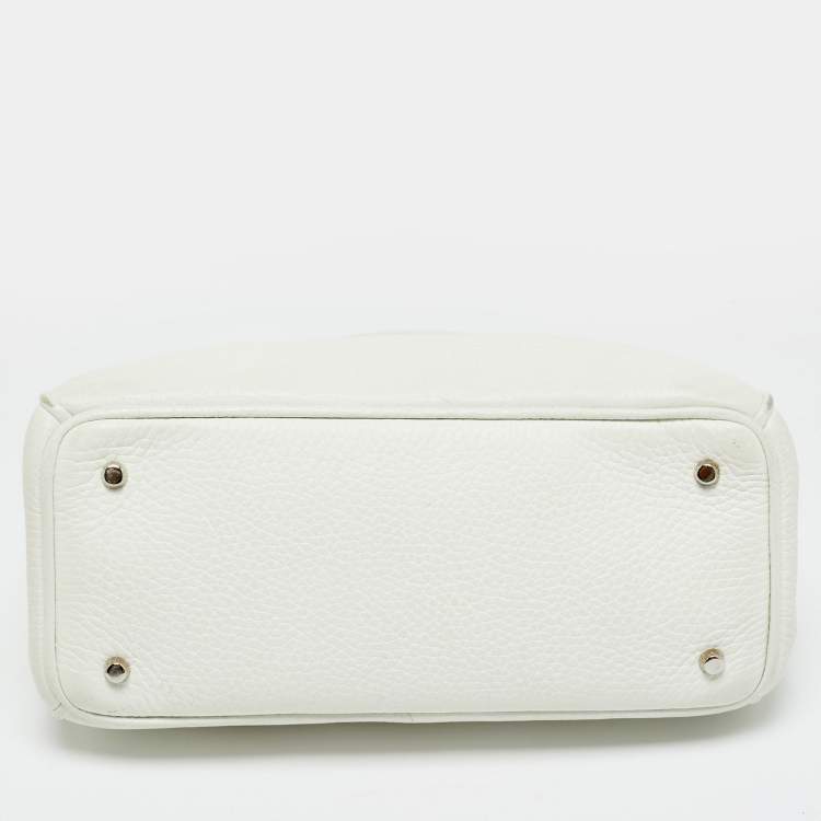 مملوكة مسبقًا Dior Diorissimo Small White Leather Tote