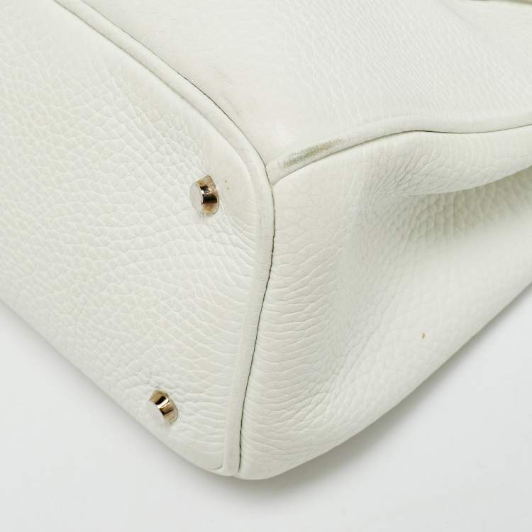 مملوكة مسبقًا Dior Diorissimo Small White Leather Tote