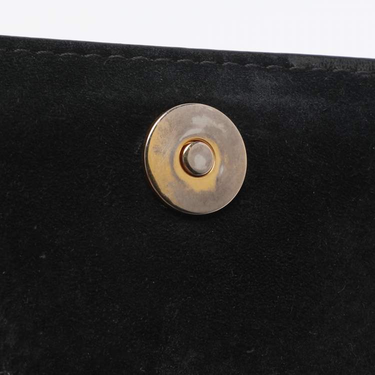 Pre Owned Dior Silver Leather J'adior Chain Clutch 