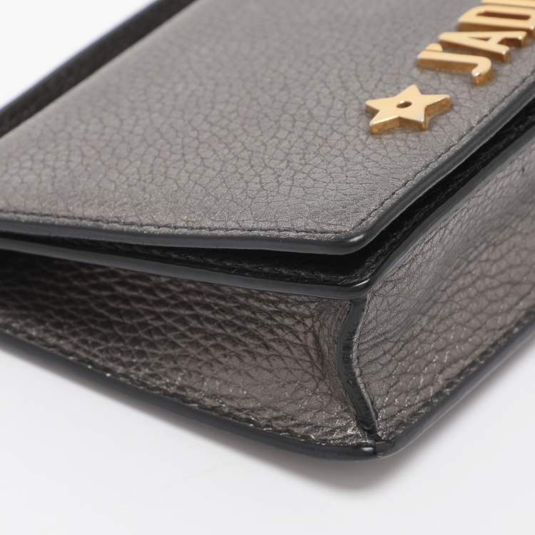 Pre Owned Dior Silver Leather J'adior Chain Clutch 