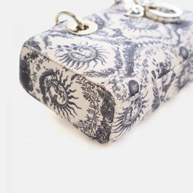 Pre Owned Dior Small Toile De Jouy Soleil Lady D-Joy