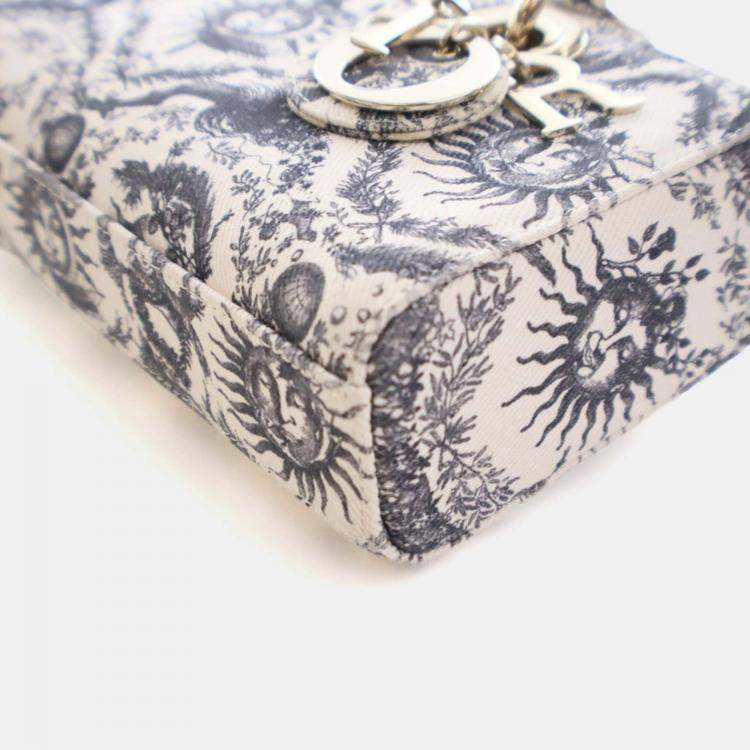 Pre Owned Dior Small Toile De Jouy Soleil Lady D-Joy