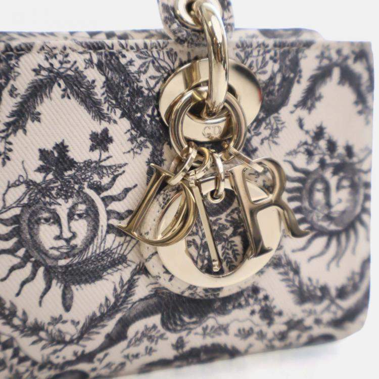 Pre Owned Dior Small Toile De Jouy Soleil Lady D-Joy