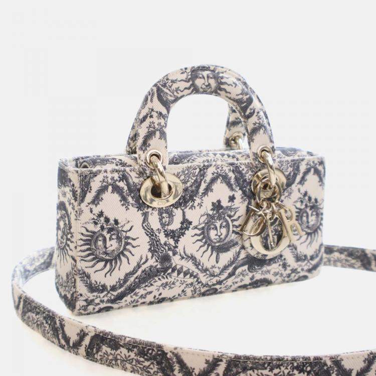 Pre Owned Dior Small Toile De Jouy Soleil Lady D-Joy