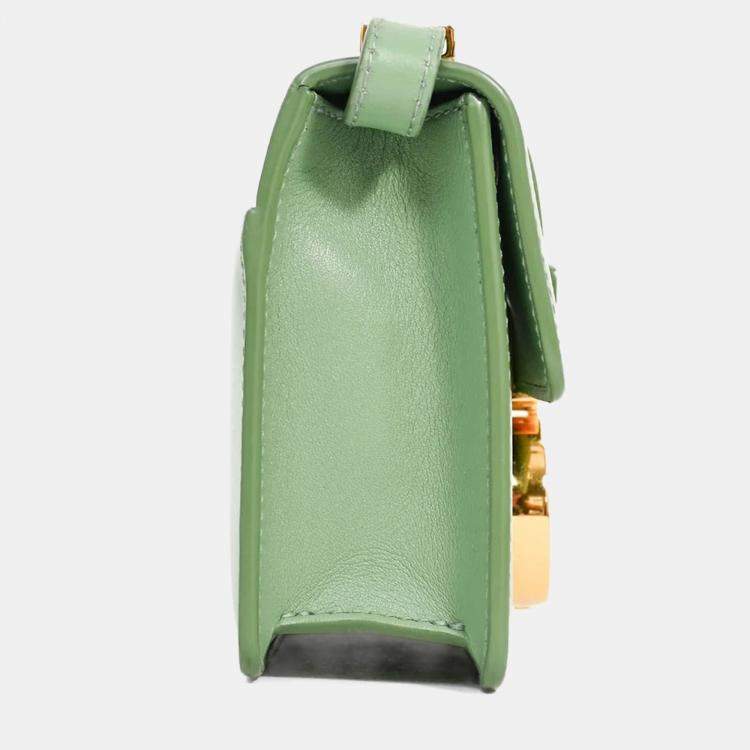 Pre Owned Christian Dior 2020 Green 'Sac 30 Montaigne Mini' Crossbody