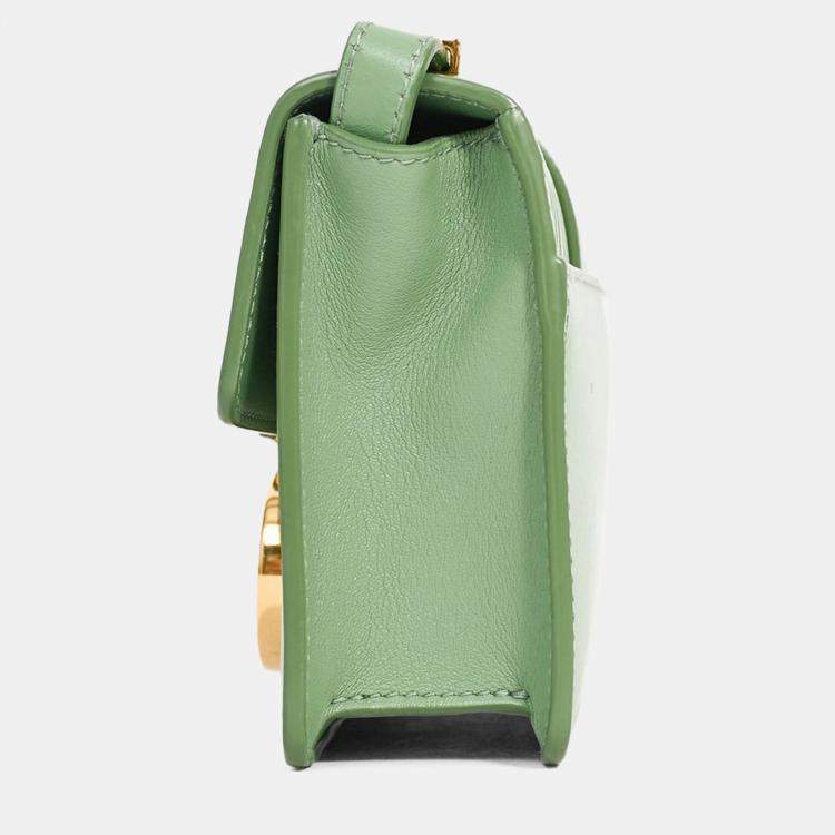 Pre Owned Christian Dior 2020 Green 'Sac 30 Montaigne Mini' Crossbody