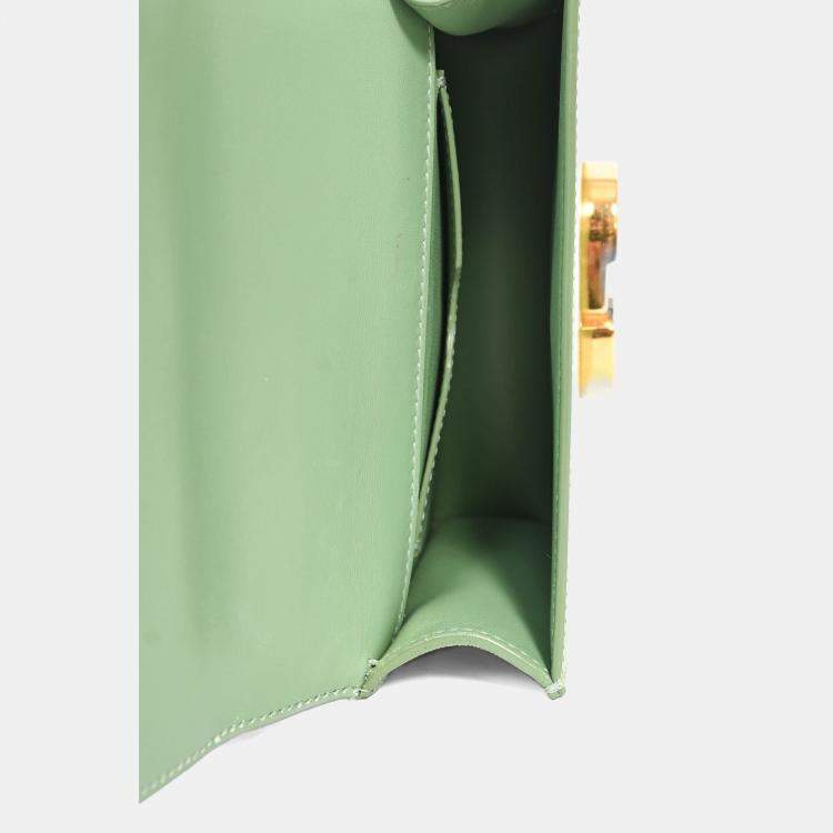 Pre Owned Christian Dior 2020 Green 'Sac 30 Montaigne Mini' Crossbody