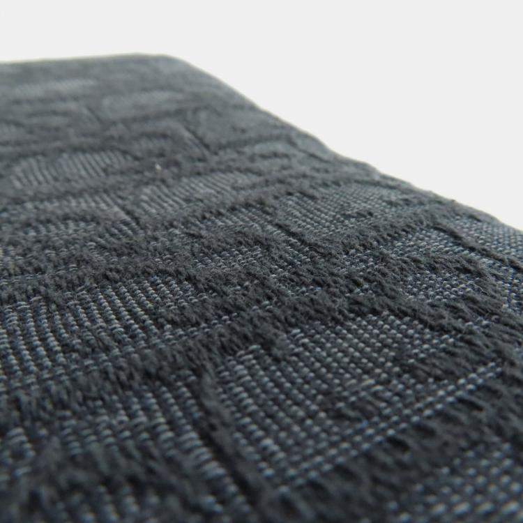 Pre Owned Christian Dior Oblique  Black Canvas Shoulder Bag