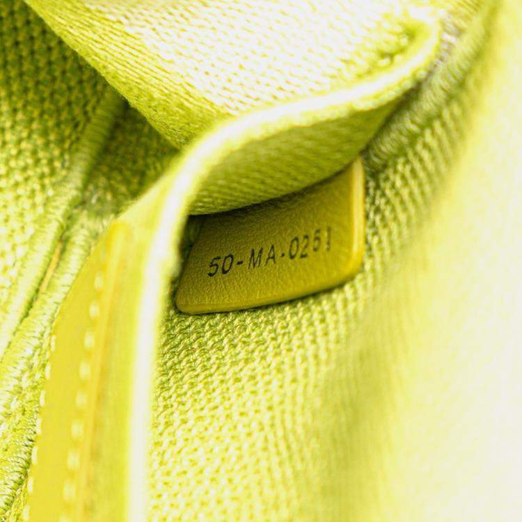 Pre Owned Christian Dior Dior Toile Joue D'Hui Vanity Bag Handbag Shoulder Green Jacquard