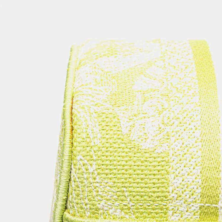 Pre Owned Christian Dior Dior Toile Joue D'Hui Vanity Bag Handbag Shoulder Green Jacquard