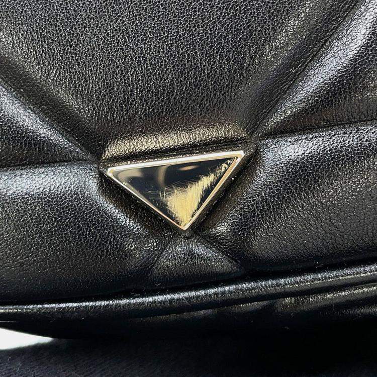 مملوكة مسبقًا Dior Lady'S 95.22 2Way Handbag Black Leather Size Medium