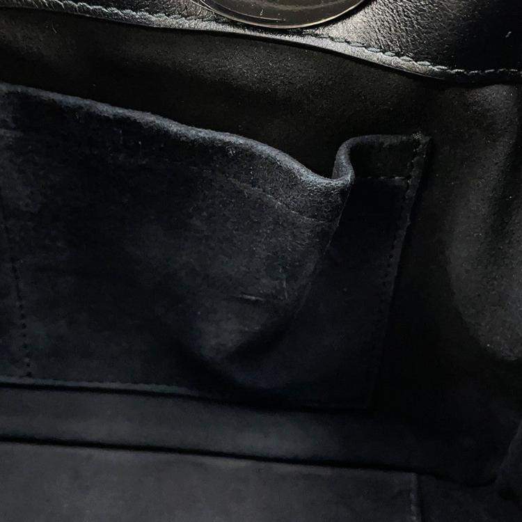 مملوكة مسبقًا Dior Lady'S 95.22 2Way Handbag Black Leather Size Medium